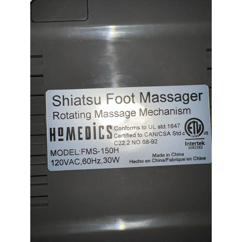HoMedics Heated Rolling Foot Massage Machine, 4 Massage Heads, Electric